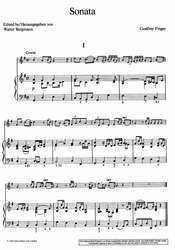 Gottfried Finger Sonata
