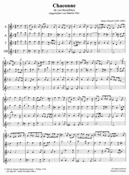 Purcell Henry  Chaconne d-Moll