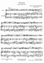 Schickhardt Johann Christian  Sonate d-Moll, op 17, 2