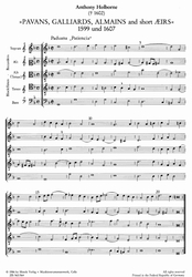 Holborne Anthony  Pavans, Galliards, Almeins and short Aeirs (1599 und 1607)