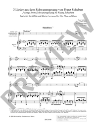 Schubert, Franz 3 Lieder aus dem Schwanengesang von Franz Schubert