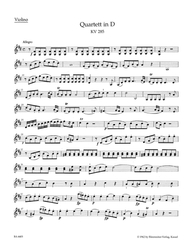 Mozart Wolfgang Amadeus Quartette für Flöte, Violine, Viola und Violoncello