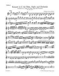 Mozart, Wolfgang Amadeus Konzert für Flöte, Harfe und Orchester C-Dur KV 299 (297c)