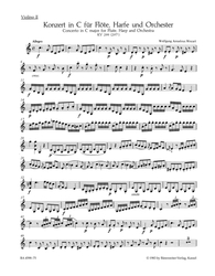 Mozart, Wolfgang Amadeus Konzert für Flöte, Harfe und Orchester C-Dur KV 299 (297c)