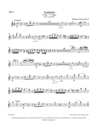 Mozart, W. A. Andante für Flöte und Orchester C-Dur KV 315 (285e)
