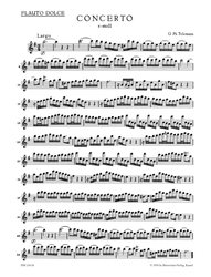 Telemann, G. Philipp Konzert e-Moll TWV 52:e1