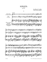Loeillet Jean Baptiste (John of London) Triosonate für Altblockflöte (Flöte), Oboe (Violine) und Basso continuo F-Dur op. 2/2