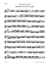 Scarlatti, Alessandro Sinfonia Nr. 4 e-Moll