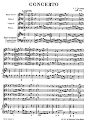 Quantz Johann Joachim Konzert "Pour Potsdam" D-Dur