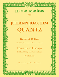 Quantz Johann Joachim Konzert "Pour Potsdam" D-dur