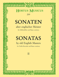 Sonaten alter englischer Meister für Altblockflöte und Basso continuo Heft 2