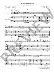 Telemann Georg Philipp  50 neue Menuette