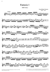 Telemann, Georg Philipp 12 Fantasien