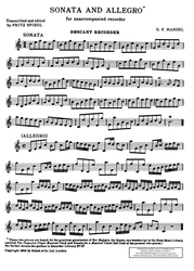 Georg Friedrich Händel Sonata und Allegro