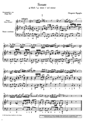 Diogenio Bigaglia Sonate g-Moll