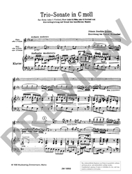 Quantz, Johann Joachim Triosonate c-Moll
