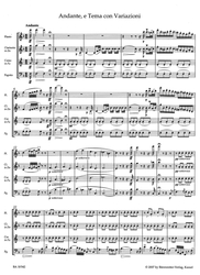 Rossini Gioachino Andante, e Tema con Variazioni per Flauto, Clarinetto, Corno e Fagotto