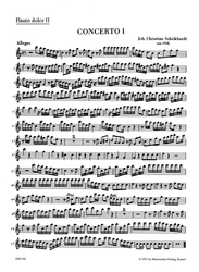 Schickhardt J. Christian Sechs Konzerte für 4 Altblockflöten und Basso continuo Heft 1