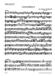 Schickhardt J. Christian Sechs Konzerte für 4 Altblockflöten und Basso continuo Heft 1