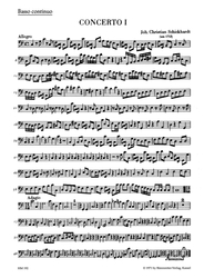 Schickhardt J. Christian Sechs Konzerte für 4 Altblockflöten und Basso continuo Heft 1