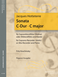 Jacques Hotteterre Sonata C-Dur