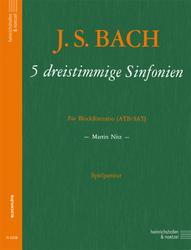 Johann Sebastian Bach 5 dreistimmige Sinfonien