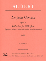 Jacques Aubert Les petits Concerts, Heft 1