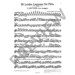 Köhler, Ernesto 20 leichte und melodische Lektionen