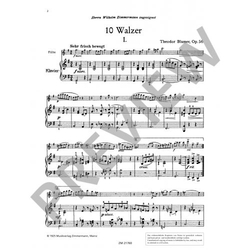 Blumer, Theodor Zehn Walzer