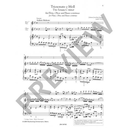 Quantz, Johann Joachim Trio-Sonate c-Moll