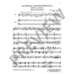 Martinů Bohuslav Scherzo (Divertimento)
