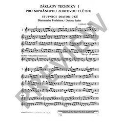 Daniel Ladislav Základy techniky pro sopránovou zobcovou flétnu I. Stupnice a akordy.