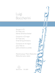 Boccherini Luigi Konzert für Flöte und Streicher D-Dur op. 27