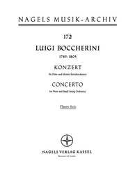 Boccherini Luigi Konzert für Flöte und Streicher D-Dur op. 27