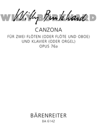 Burkhard, Willy Canzona op. 76a