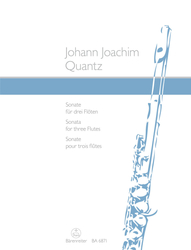 Quantz Johann Joachim Sonate für drei Flöten