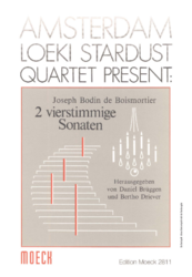 Boismortier Joseph Bodin de Zwei vierstimmige Sonaten,( Nr. 5, d-Moll, Nr. 6,c-Moll)