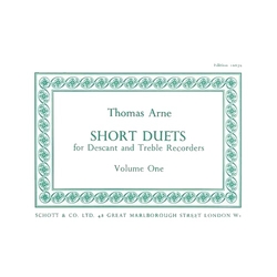 Thomas Augustine Arne Short Duets