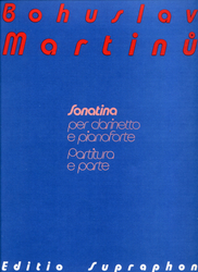 Martinů Bohuslav Sonatina pro klarinet a klavír