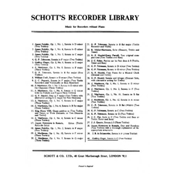 Gottfried Finger Sonate C-Dur