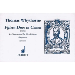 Thomas Whythorne 15 Duos in Canon