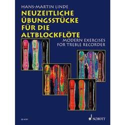 Hans-Martin Linde Neuzeitliche Übungsstücke für die Alt-Blockflöte