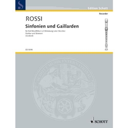 Salomone de Rossi Sinfonien und Gaillarden