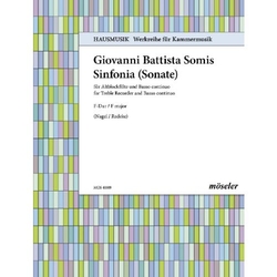 Somis, Giovanni Battista Sinfonia F-Dur
