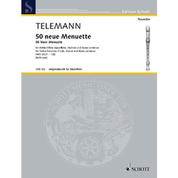 Telemann Georg Philipp  50 neue Menuette