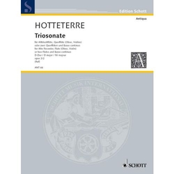 Jacques Hotteterre le Romain Triosonate D-Dur