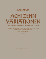 Marx, Karl 18 Variationen über ein englisches Volkslied (O the cuckoo is a pretty bird) op. 30
