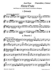 Marx, Karl Kleine Suite nach Tänzen aus Leopold Mozarts Notenbuch für Wolfgang