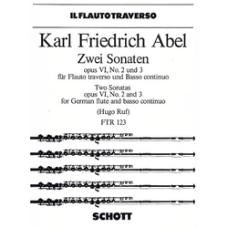 Carl Friedrich Abel Zwei Sonaten, G-Dur/e-Moll