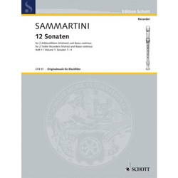 Giuseppe Sammartini 12 Sonaten